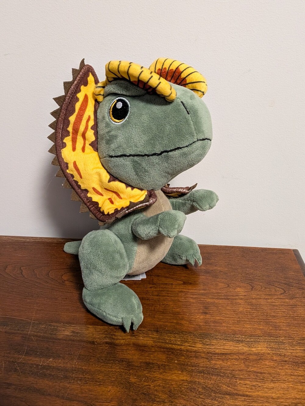 Jurassic Park Plush Reptile Dinosaur Toy - Green and Yellow. GUC